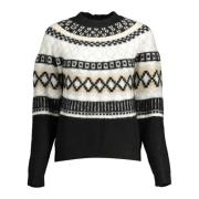 Chique Pullover met Contrasterende Details Desigual , Multicolor , Dam...