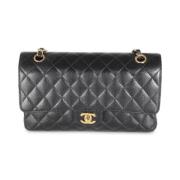 Pre-owned Leather chanel-bags Chanel Vintage , Black , Dames