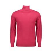 Elegante Wollen Coltrui in Roze Gant , Red , Heren