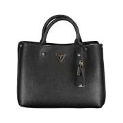 Zwarte Polyethyleen Schoudertas met Meridian Design Guess , Black , Da...