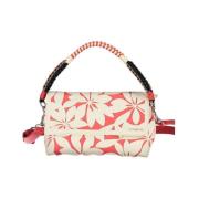 Witte Schoudertas met Verstelbare Band Desigual , Multicolor , Dames