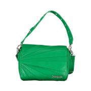 Groene Handtas met Afneembare Schouderband en Contrastdetails Desigual...