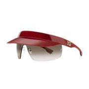 Rimless Zonnebril Rood Bruin Verloop Vizier Dsquared2 , Red , Unisex