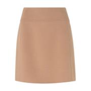 Ecru Geplooide Rok Max Mara , Brown , Dames