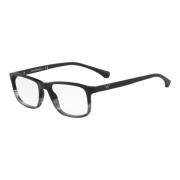 Zwart Grijs Brillenmontuur Emporio Armani , Black , Unisex