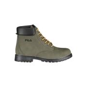 Groene veterschoenen met contrastborduursel Fila , Green , Heren