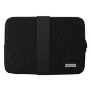 Elegante zwarte neopreen laptoptas Gant , Black , Unisex