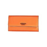 Chique Oranje Portemonnee met Contrastdetails Guess , Orange , Dames