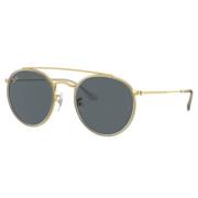 Ronde Double Bridge Zonnebril Ray-Ban , Yellow , Unisex