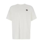 Tiger Patch Witte T-shirts en Polos Kenzo , White , Heren