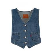 Getailleerd vest met V-hals korsetstijl Levi's , Blue , Dames