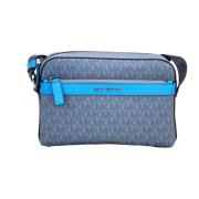 Cooper Denim Multi Utility Crossbody Tas Michael Kors , Blue , Dames