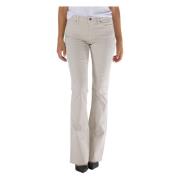 Flare Broek Armani Exchange , Beige , Dames