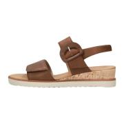 Elegante Camel Sandalen 752 Stijl Gabor , Brown , Dames