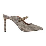 Kristalversierde Sandaal Sabot Kurt Geiger , Yellow , Dames