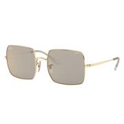 Square Fotocromatische Zonnebril Goud Grijs Ray-Ban , Yellow , Unisex