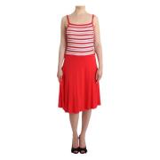 Elegante knielange jurk in Audrey Jersey Roccobarocco , Red , Dames