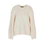 Crème Sweaters voor Stijlvolle Look Armani Exchange , Beige , Dames