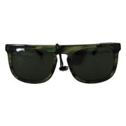 Groen Frame Zwarte Lens Zonnebril Dolce & Gabbana , Green , Unisex