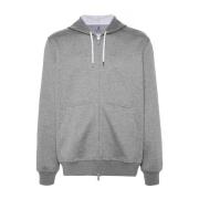 Grijze Sweaters voor Mannen Brunello Cucinelli , Gray , Heren