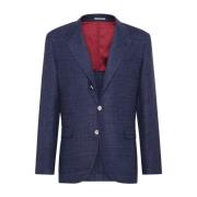 Blauwe Herenjassen Brunello Cucinelli , Blue , Heren