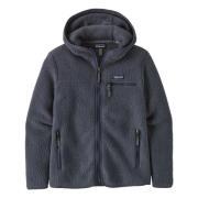 Retro Pile Hoody Patagonia , Blue , Dames