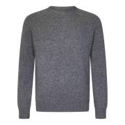 Grijze Merinowol Crewneck Sweater Jil Sander , Gray , Heren