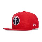 NBA Draft 950 Wizards Platte Pet New Era , Red , Heren