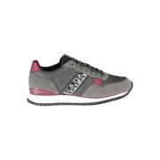 Grijze Vetersneakers met Contrasterende Accenten Napapijri , Gray , He...