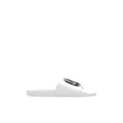 Slippers met logo Versace Jeans Couture , White , Heren