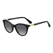 Zwart/Grijs Gepolariseerde Zonnebril Janalynn/S Kate Spade , Black , D...