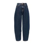 Donkere Denim Jeans Ganni , Blue , Dames