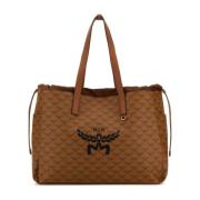 Canvas Winkel Tas MCM , Brown , Heren