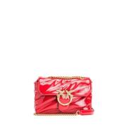 Rode Love Puff Baby Tas Pinko , Red , Dames