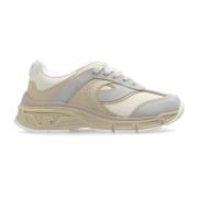 Sneakers met logo Emporio Armani , Beige , Heren