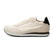 Retro Runner Sneaker Textiel Woden , Beige , Heren