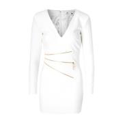 Ivoor Jurk Ab64747E2-360 Elisabetta Franchi , White , Dames