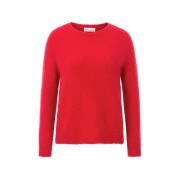 Gezellig Crew Neck Trui Rich & Royal , Red , Dames