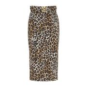 Animalier Print Minirok Elisabetta Franchi , Multicolor , Dames