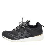 Pre-owned Leather sneakers Louis Vuitton Vintage , Black , Dames