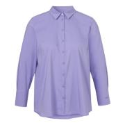 Blouse met Kraag 1/1 Mouw Frapp , Purple , Dames