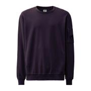 Licht Fleece Crew Sweatshirt C.p. Company , Purple , Heren