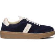 Lage Suède Sneakers Argentario Stijlvol Pantofola d'Oro , Blue , Heren