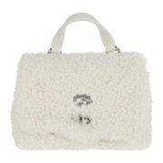 Teddy Bear Faux Fur Tas Zanellato , White , Dames