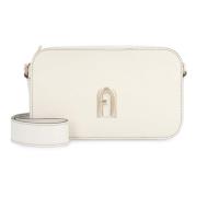 Primulabag Leren Schoudertas Furla , White , Dames