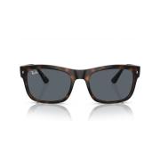 Rechthoekige Zonnebril Unisex Blauwe Lenzen Ray-Ban , Brown , Unisex