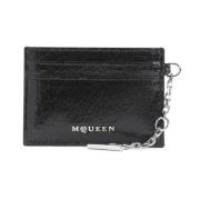 Zwarte Portemonnees Aw24 Alexander McQueen , Black , Heren