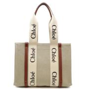 Pre-owned Linen totes Chloé Pre-owned , Beige , Dames