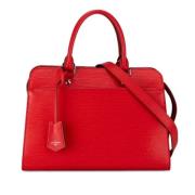 Pre-owned Leather louis-vuitton-bags Louis Vuitton Vintage , Red , Dam...