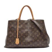 Pre-owned Leather totes Louis Vuitton Vintage , Brown , Dames